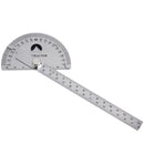 Stainless Steel Adjustable Protractor 180 Degree Rotary Measuring Ruler