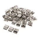 100X Stainless Steel Solar Cable Clips Management PV Wire Clip Locking Clips