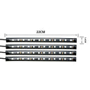 1PC 5050 RGB LED Strip Lights 48 SMD 5V Car Interior Atmosphere Music+Controller