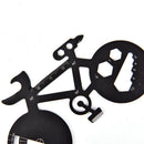 Multi-purpose Repair Wrench Bike Shape Tool Card Camping Tool Bottle Opene@