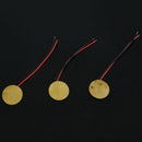 3-pack 25mm Piezoelectric Disk Elements with 2 inch Leads W4S6