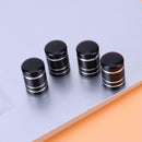 4pcs Aluminum Car Motorcycle Wheel Tire Valve Stem Caps Covers (Black)