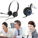 RJ9 Call Center Headphone Monaural Headphone Noise Reduction Headset Call H Q4C5