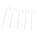 5 Pcs Transparent Acrylic Thickened Elbow Tube for Aquarium 1x15cm