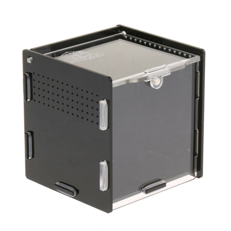 Acrylic Reptiles Terrarium Container for Reptiles Amphibians Black