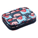 Knitting Crochet Hook Needles Case Empty Zipper Bag Organizer Cartoon