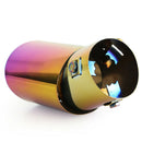 Burnt Multicolor Bent Stainless Steel Car Auto Exhaust Tip Muffler Silencer A