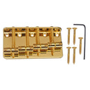 Metal 4 String Bass Bridge with Wrench Screws for Electric Bass Guitar Parts