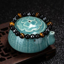 Tiger Eye Stones Strand Beaded Stretch Bracelets Powerful Energy Men Women