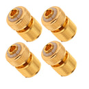 4PCS Brass Quick Release Garden Hose Connector 1/2'' Female Garden Water Pipe