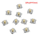 10Pcs Micro waterproof copper tactile tact touch push button switch SMD 4x4xY Ew