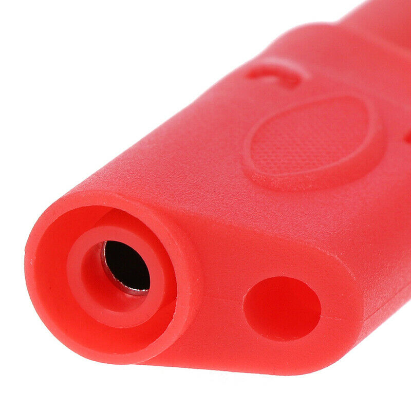10Pcs Safety 4mm Male Stackable Banana Plug Connector Shrouded Fully Insulat3C