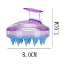 Women Men Unisex Silicone Purple Color Shampoo Hair Brush Massage Comb Use UCJ