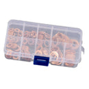 200x 9 Sizes Assorted Solid Crush Copper Washer Sump Plug Banjo Bolt Tap Box