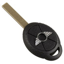 New Replacement Case Remote Key Shell Washed Blade for Mini Cooper Black