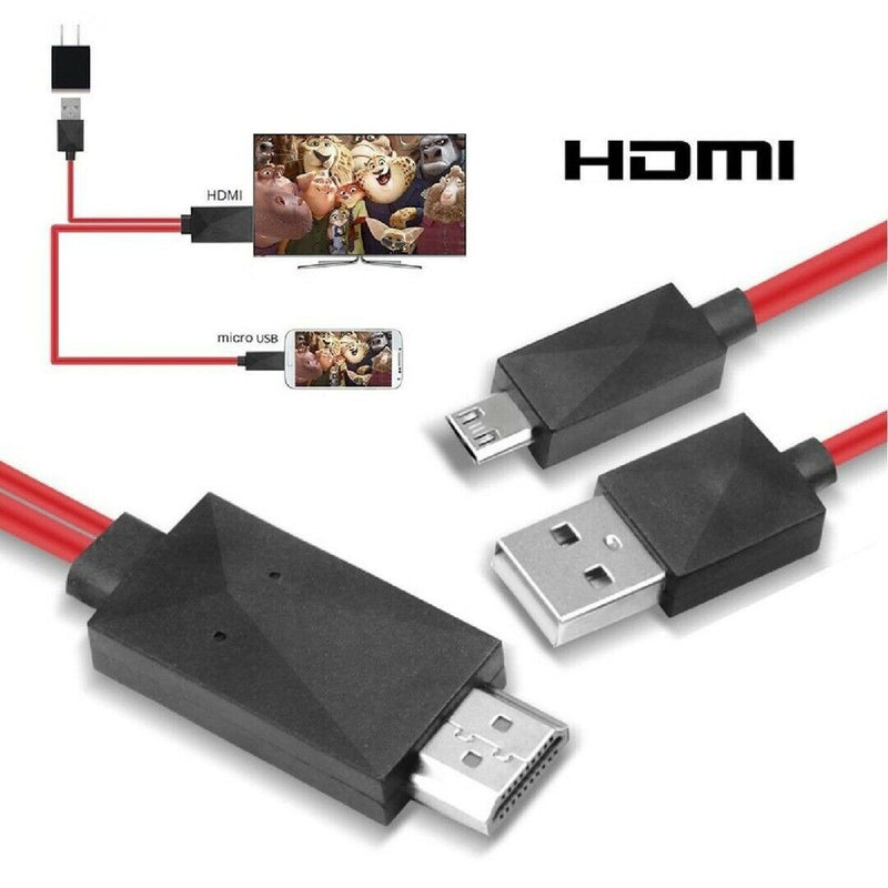 Universal Mhl Micro Usb To Hdmi Cable 1080 P Hd Tv Adapter For Android Phones bs