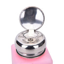 200ML Liquid Alcohol Press Nail Polish Remover Dispenser Pumping Bottle  Z