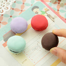 5Pcs Fashion Cute Macarons Colors Rubber Pencil Eraser Sweet Stationery Set 3cT