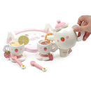Girls Toys Simulate Wooden Kitchen Toys Pink Tea Set Play House Educational
