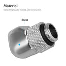 12.9Mm G1/4 Thread 90 Degree Rotary Tube Connector Fitting For Pc Water CoolO7L9