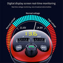 Car MP3 Player Bluetooth Fast Charger LED Screen Dual USB Cigarette Lighter