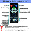 Sound Activated Strobe Disco Light Self-Propelled LED RGB Stage Lamp (CN) A