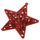 Christmas Tree Decoration Hollow Five-pointed Star Shape Glitter Ornament