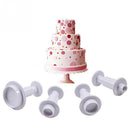 4pcs Round Cookie Molds Cutter Fondant Cake Decorating Tools Kitchen Accessor %o