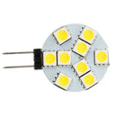 10 pcs G4 DC 12V 9 5050 SMD LED Spot Light Bulb Warm White for RV Boat