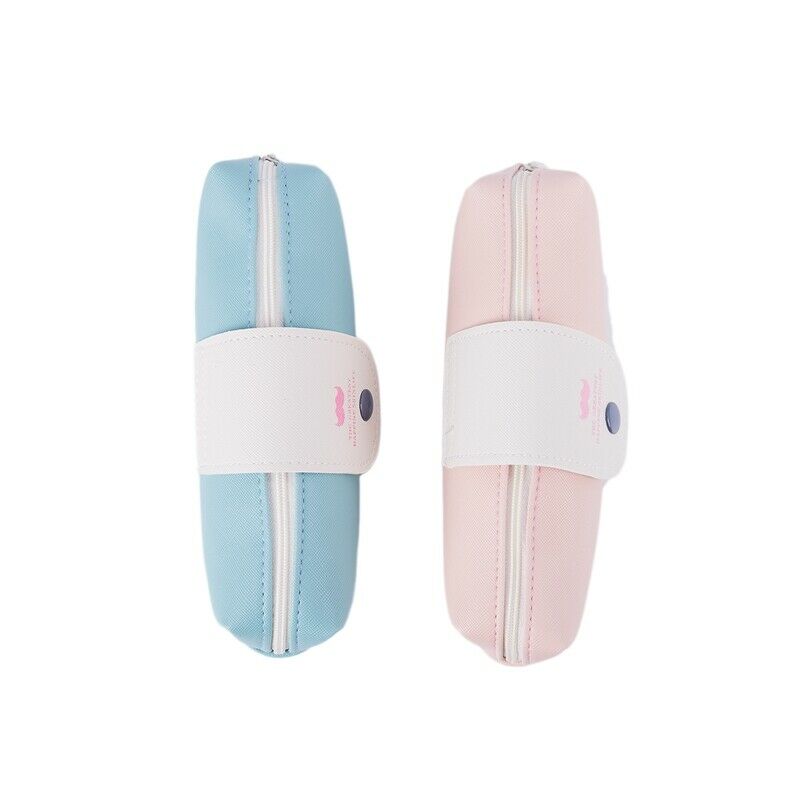 Minimalist Style Cartoon Bearded Pencil Case Pencil Pouch Cosmetic Makeup B G5R6