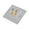 Speaker Wall Face Plate with 2+4 Golden Binding Posts Banana Plug, Pack of 4