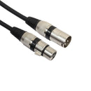 3 Pin XLR Microphone Cable Male to Female Audio Extension Cord