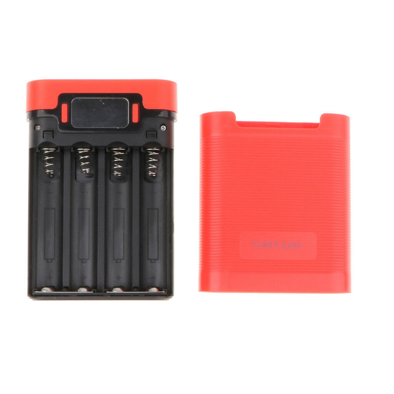 3 in 1 Solar Charger Power Bank 12000mAh USB Battery Red
