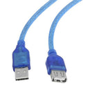 PC Printer Blue 5M 16.4Ft USB 2.0 Male to Female Extension Cable