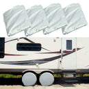 4pcs/set Tire Covers Aluminum Film Tire Sun Protectors for Car Truck RV SUV