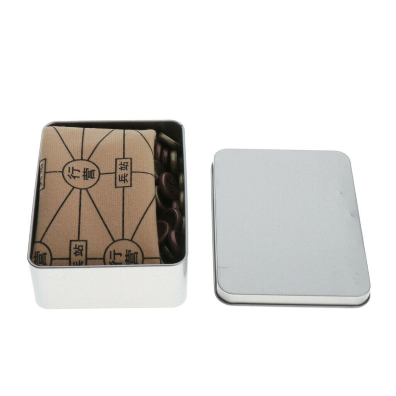 Retro Chinese Zinc Alloy Pieces Chess Xiangqi Board Game For Home Leisure Travel