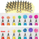 48Pc Useful Tulip Flower Cake Icing Piping Nozzles Decorating Tips Baking Tools