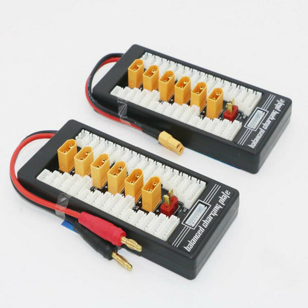 Multi 2-6S Lipo Parallel Balanced Charging Board XT60 Plug For B6 Parallel