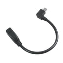 USB 2.0 female, male 90 degrees USB mini adapter 12 cm data cable