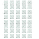 Pack of 40 Silk Flower Wall Panel Holder Frame Mat for Main Pillar Road Window
