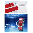 Dom Luxury Fashion Casual Crystal Unique Hollow Quartz Watch Leather Sports V4H7