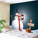 Xmas Tree Santa Claus Christmas Tapestry Wall Hanging Wall Art Party Deco 06