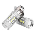 2X H6 BA20D PX15D 80W 3535 LED High Power SMD LED Super Bright White Light CA