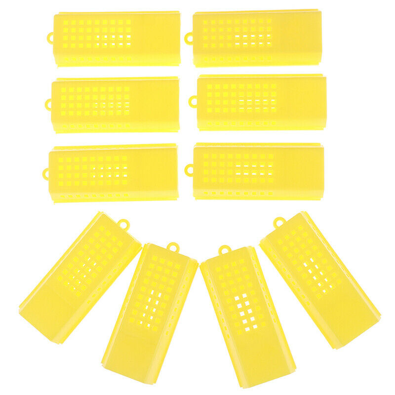 10Pcs Professional Queen Bee Cage Catcher Plastic Beekeeping Travelling Butler!E