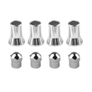 4 Sets TPMS Tire Valve Stem Caps & Sleeve Covers for American Car and Truck