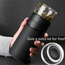 400Ml+200Ml Tea Partition Cup Glass Tea Strainer Mug Bottle Vacuum Flask Wa