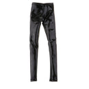 1:6 Scale Black PU Leather Pants Female Trousers Clothes for 12inch Action