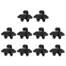 10pcs Black Car Sun Visor Clip Holder Hook for Audi B6 B7 A4L Q5 A7 Q7 Q3
