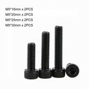 8Pcs M5 Left Hand Socket Cap Screws Allen Bolts Kit- 12.9 TEN-HIGH | L16~30mm