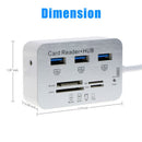 USB 3.0 High Speed Micro SD/TF/M2/MS Multi Memory Card Reader for MacBook Laptop